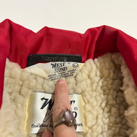 Vintage 60s Fishing Jacket Mens Large Niagara River Patch Sherpa Lined USA Coat - Picture 3 of 11